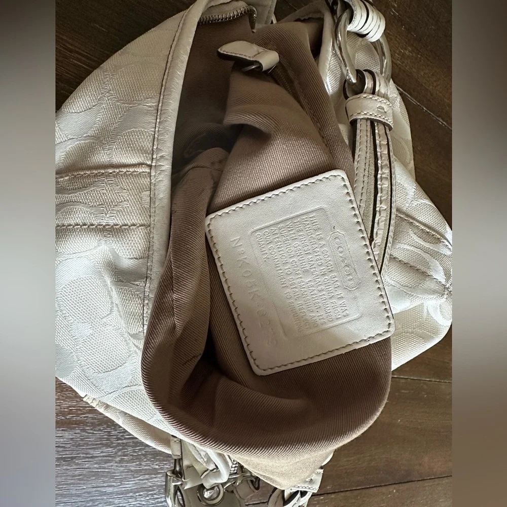 Coach Cream Hobo Bag